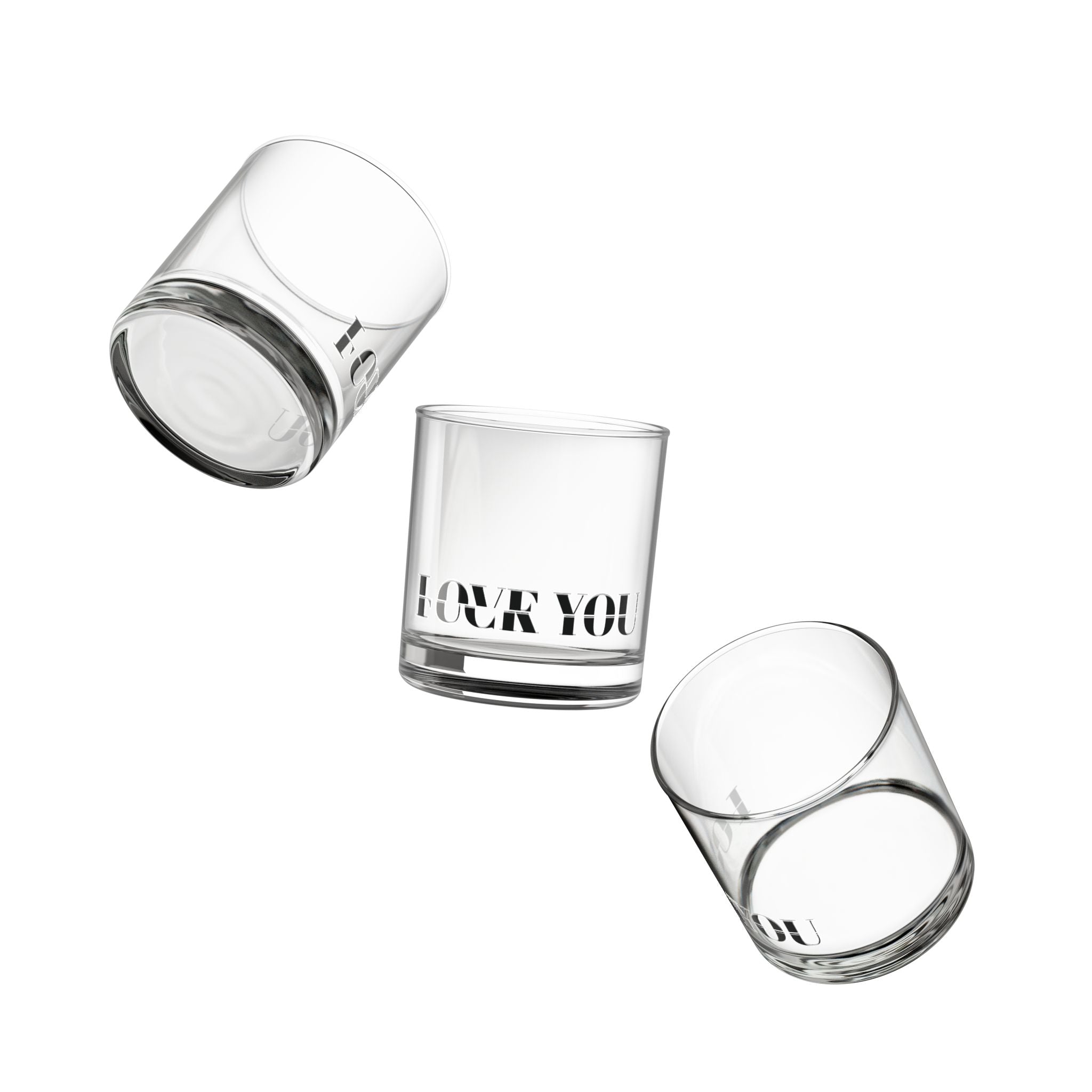 It’s A Fine Line Between Love You & F*** You 10oz Whiskey Rocks Glass