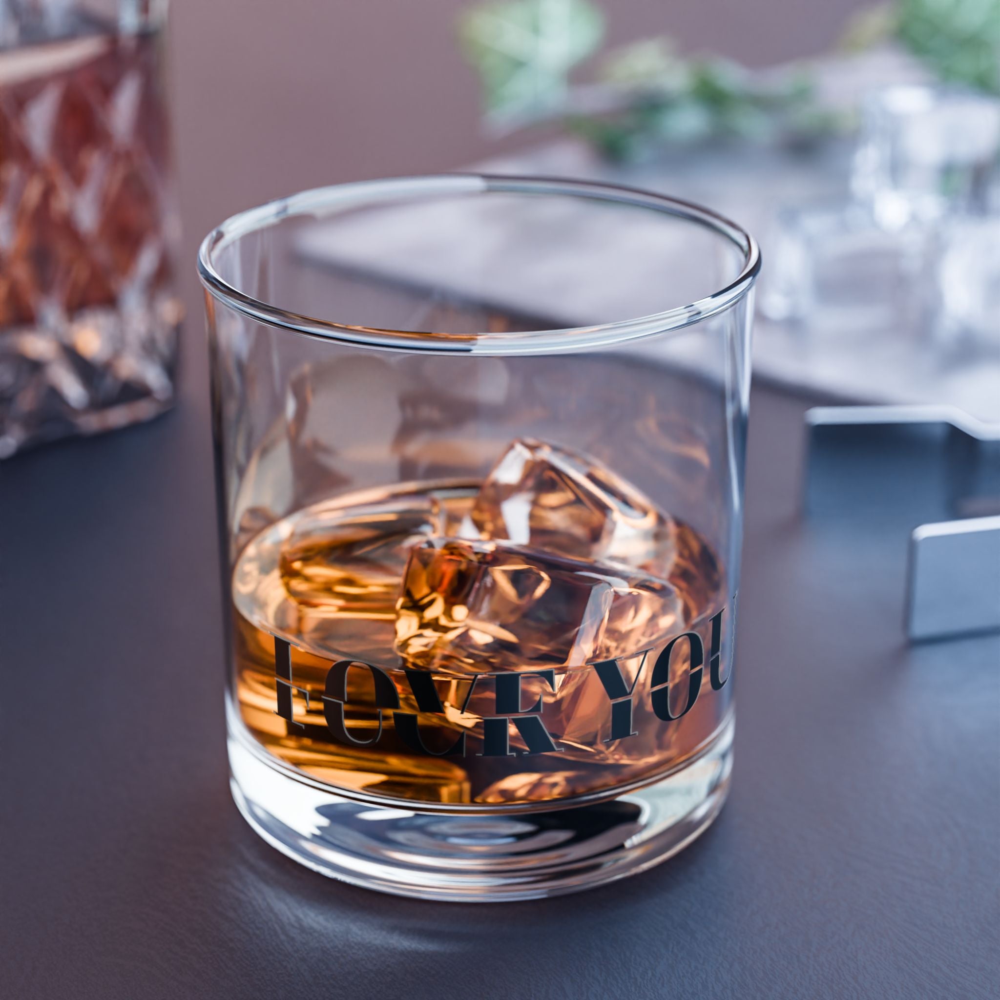 It’s A Fine Line Between Love You & F*** You 10oz Whiskey Rocks Glass