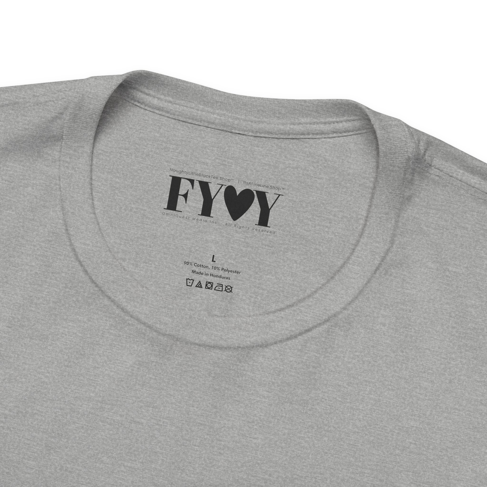 It's A Fine Line T-Shirt – Grey Bold | Unisex Cotton Tee