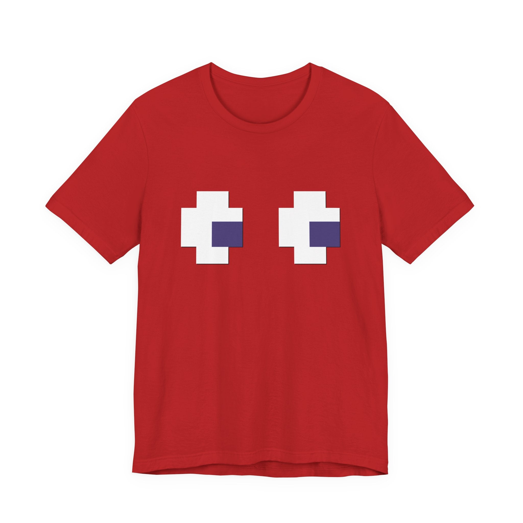 Pac-Man Ghosts | Bella + Canvas 3001 Unisex T-Shirt | Naughty Little Black Tee Shop™*