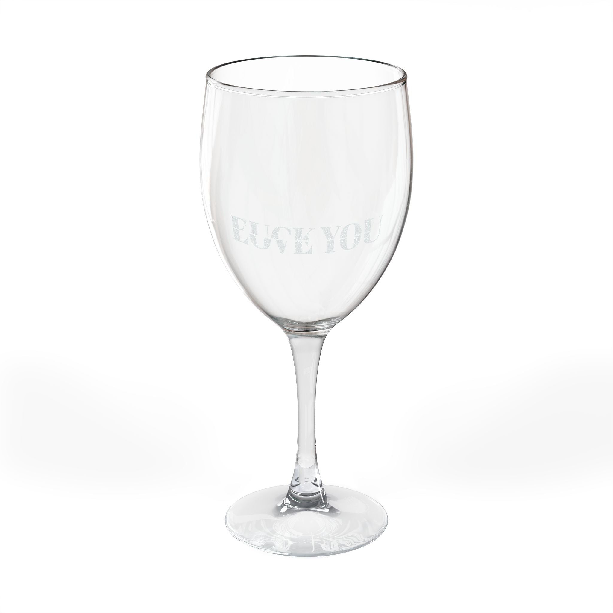 It's A Fine Line engraved stemless wine glass - funny sarcastic wine glass gift