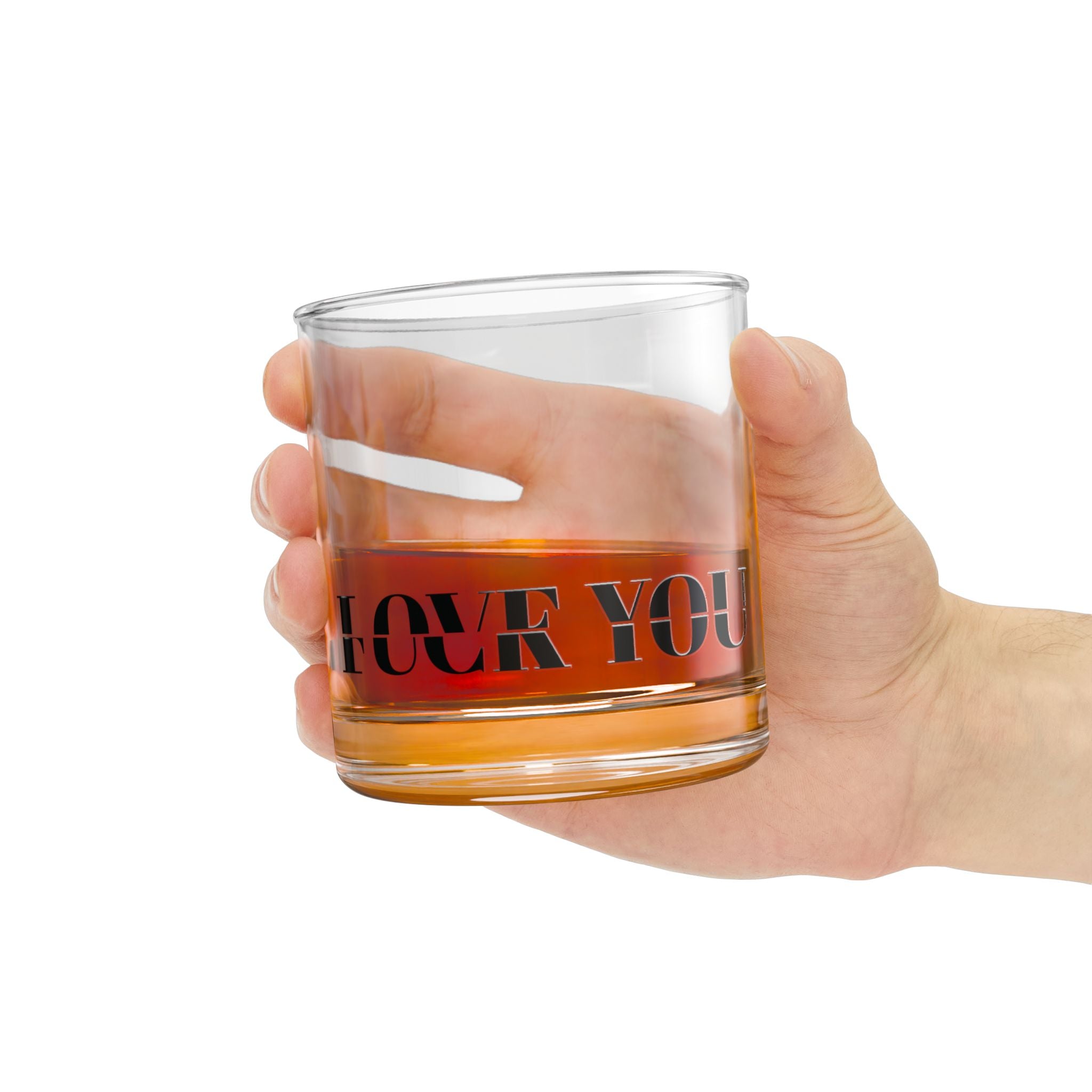 It’s A Fine Line Between Love You & F*** You 10oz Whiskey Rocks Glass