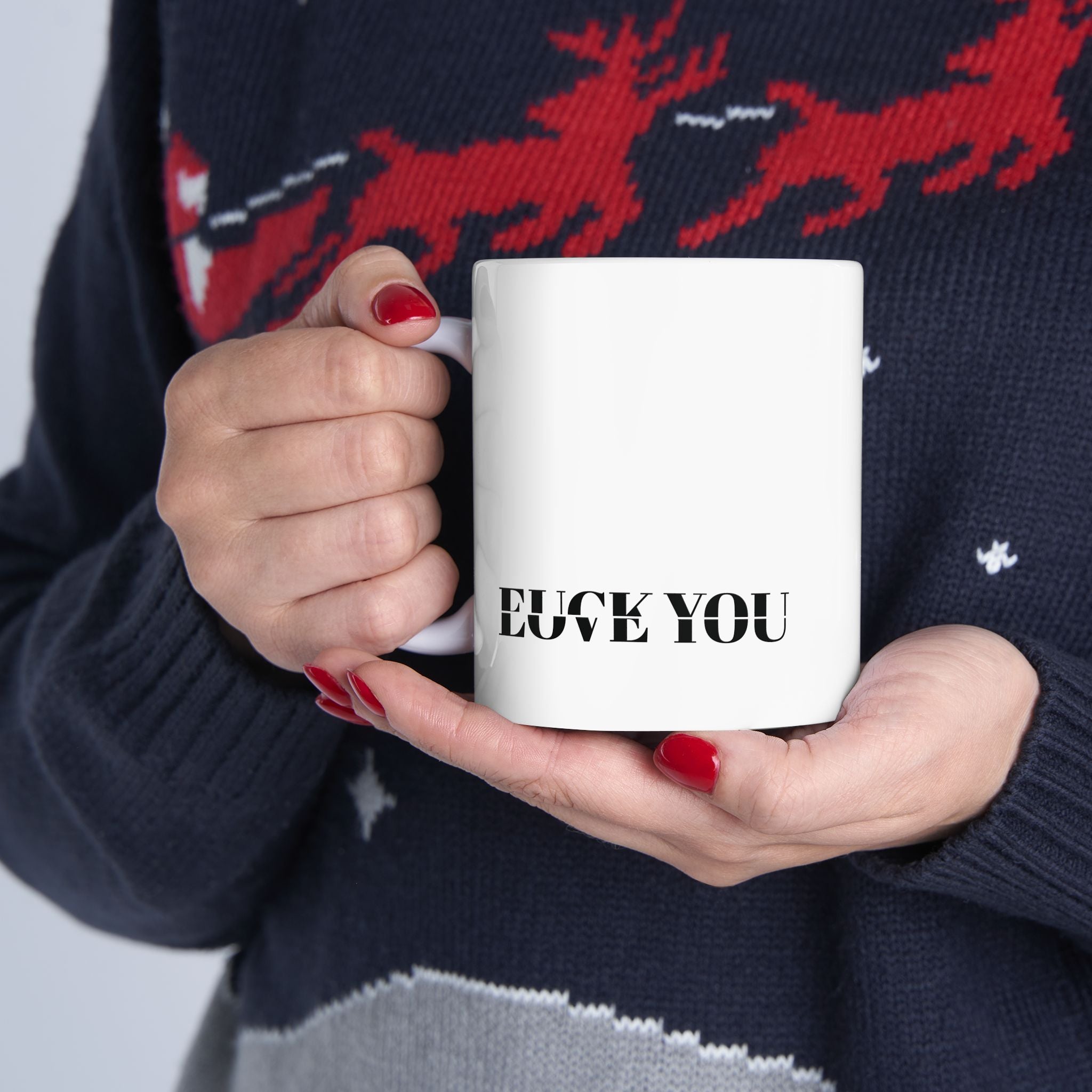It's A Fine Line white ceramic coffee mug - funny relationship mug 11oz or 15oz