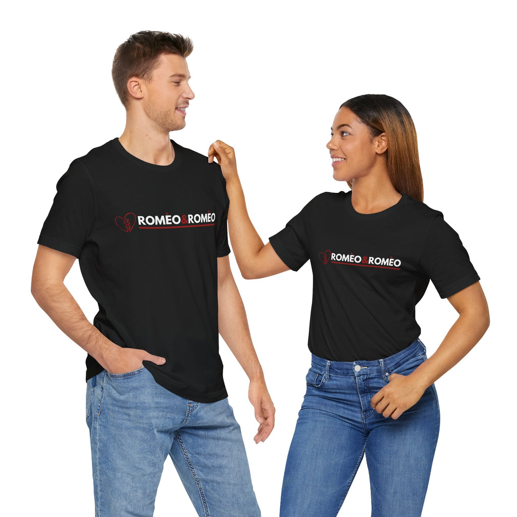 ROMEO&ROMEO the musical | Horizontal Logo | Bella + Canvas 3001 Unisex T-Shirt