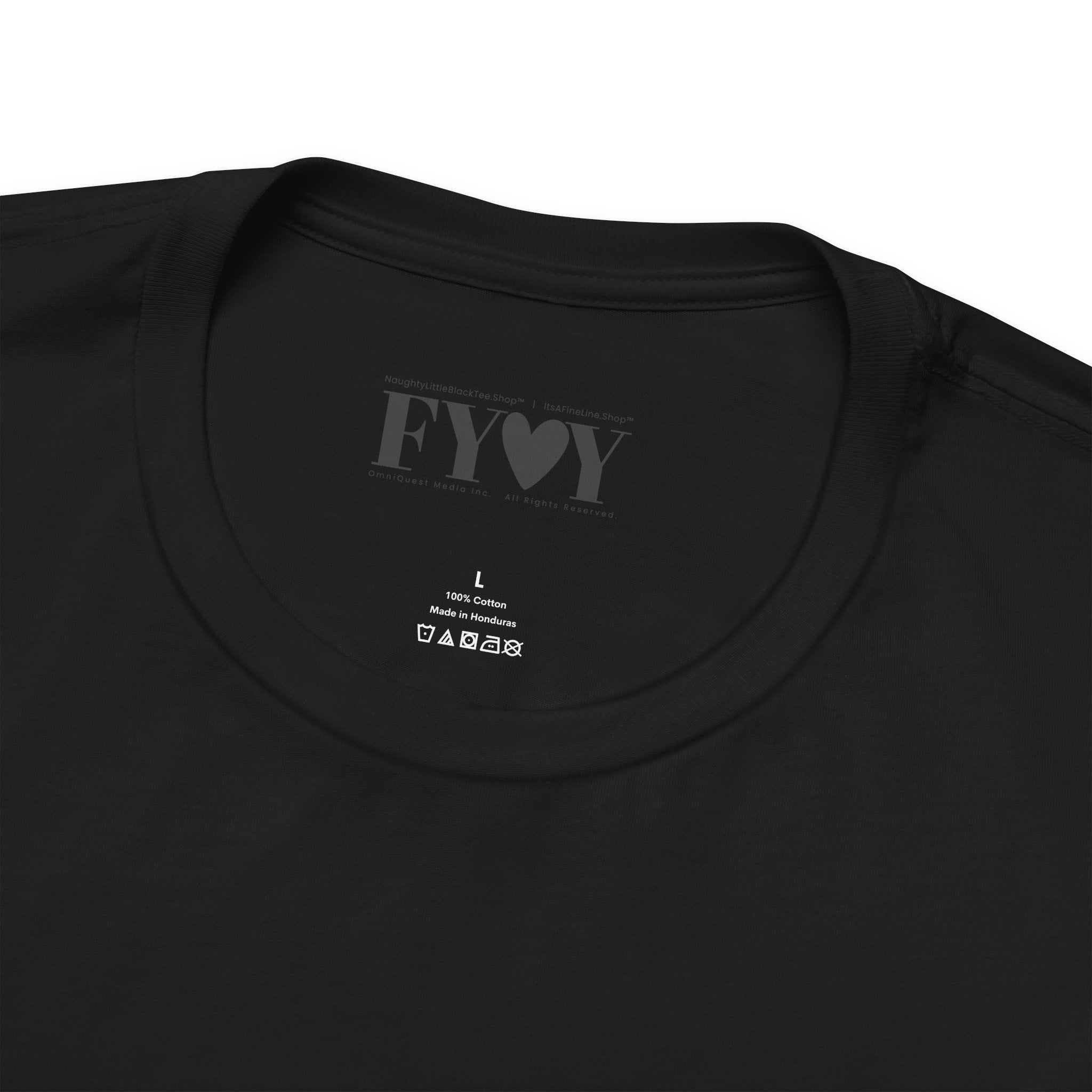 It's A Fine Line T-Shirt – Black Subtle | Unisex Cotton Tee