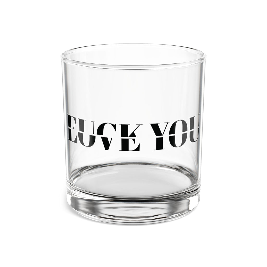 It's A Fine Line whiskey printed rocks glass 10oz - funny bourbon glass gift