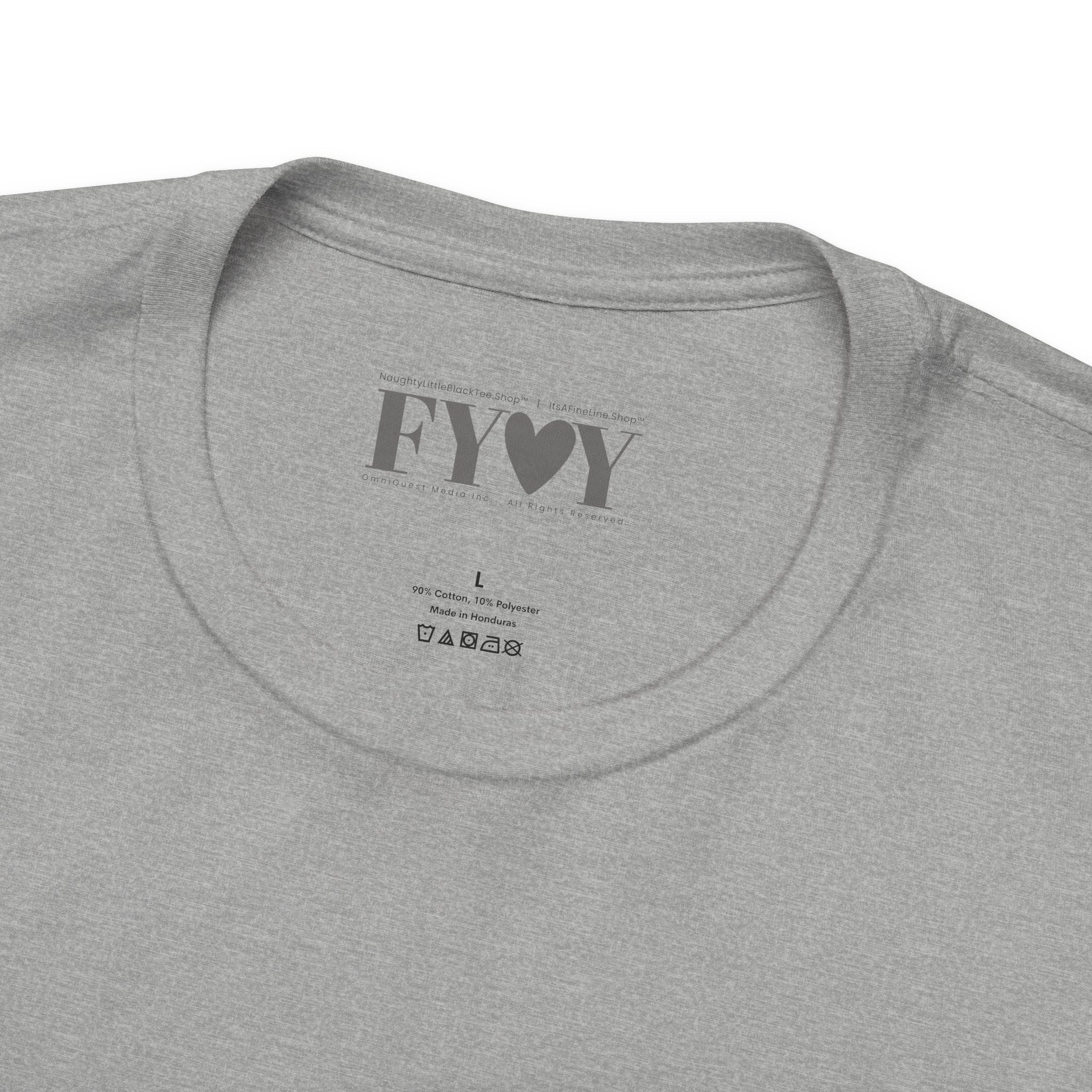 It's A Fine Line T-Shirt – Grey Subtle | Unisex Cotton Tee