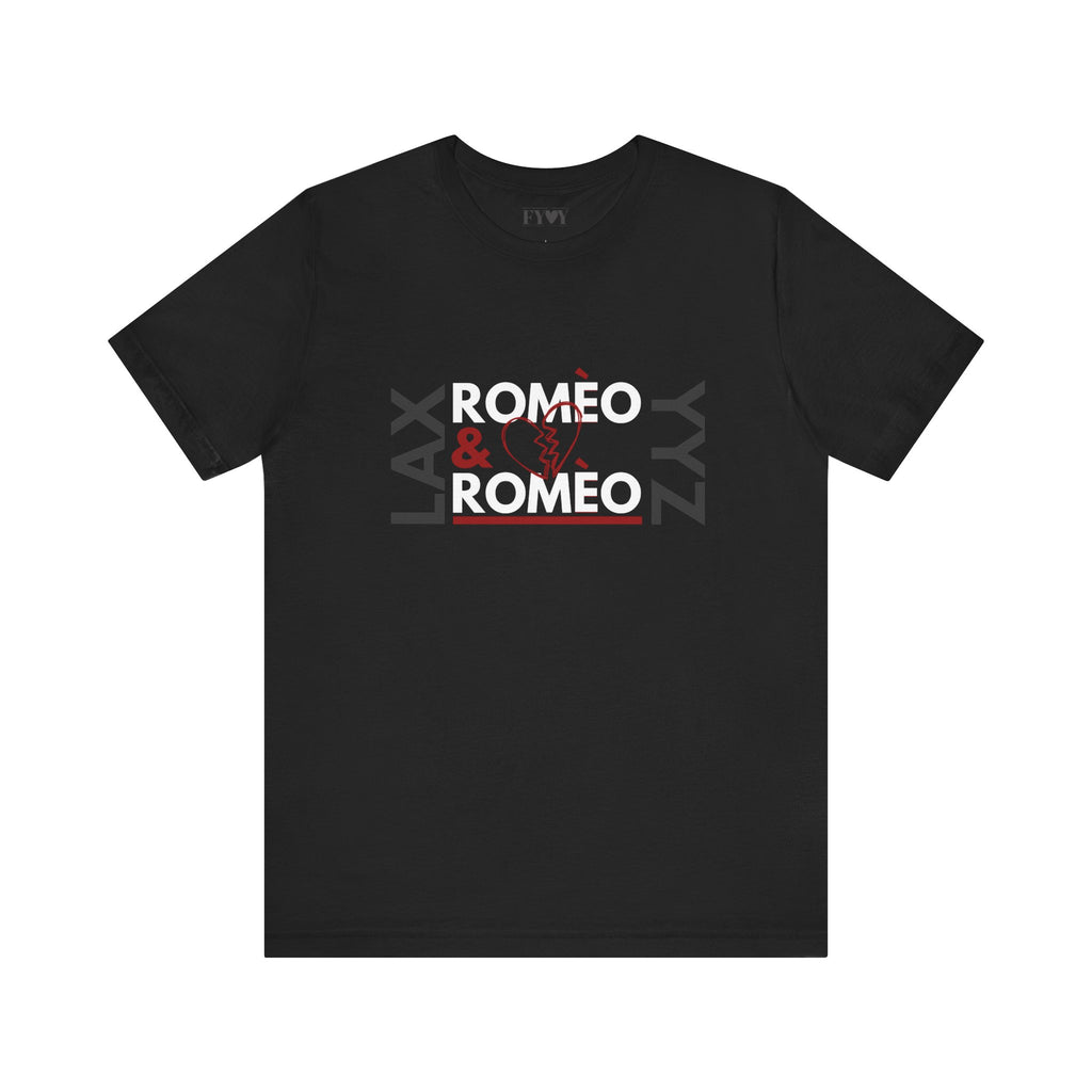 ROMEO&ROMEO the musical LAX/YYZ GREY | Bella + Canvas 3001 Unisex T-Shirt