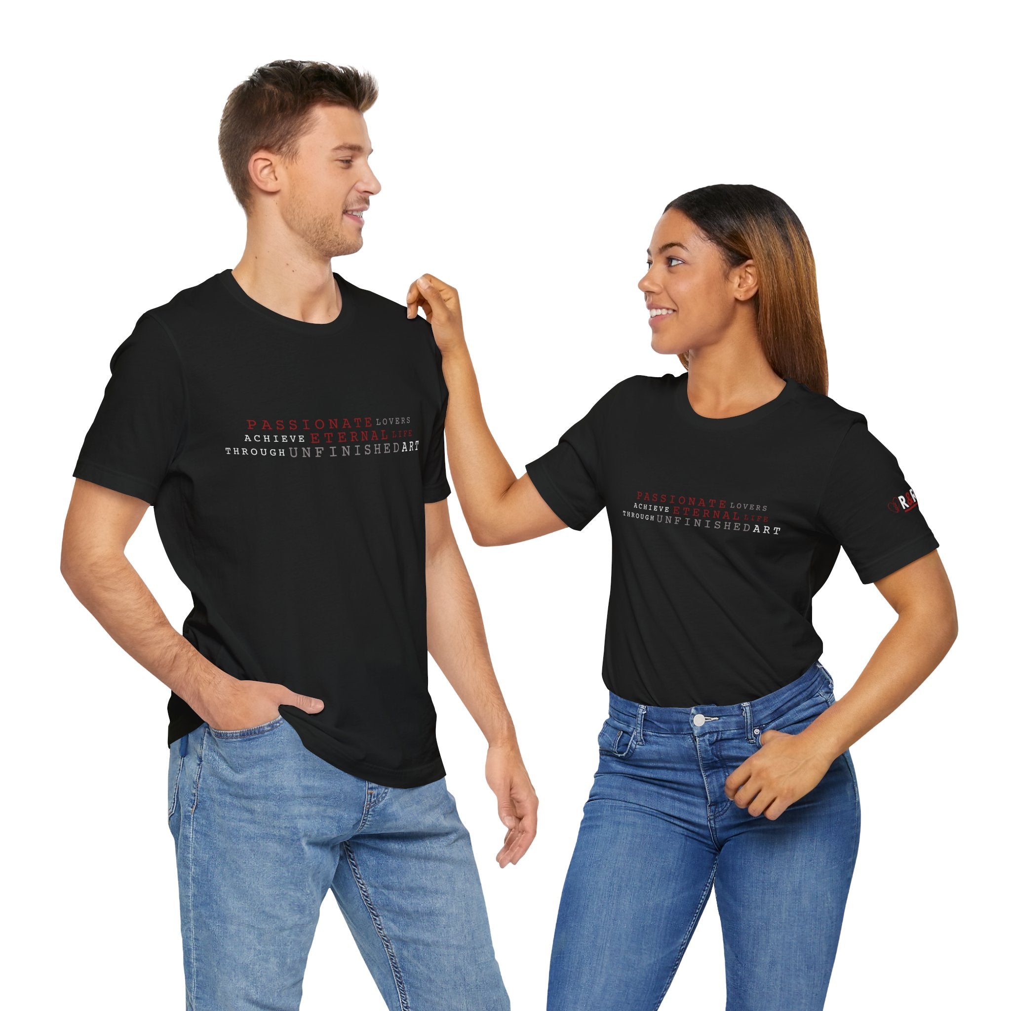 ROMEO&ROMEO the musical | Riddle #2 | Bella + Canvas 3001 Unisex T-Shirt