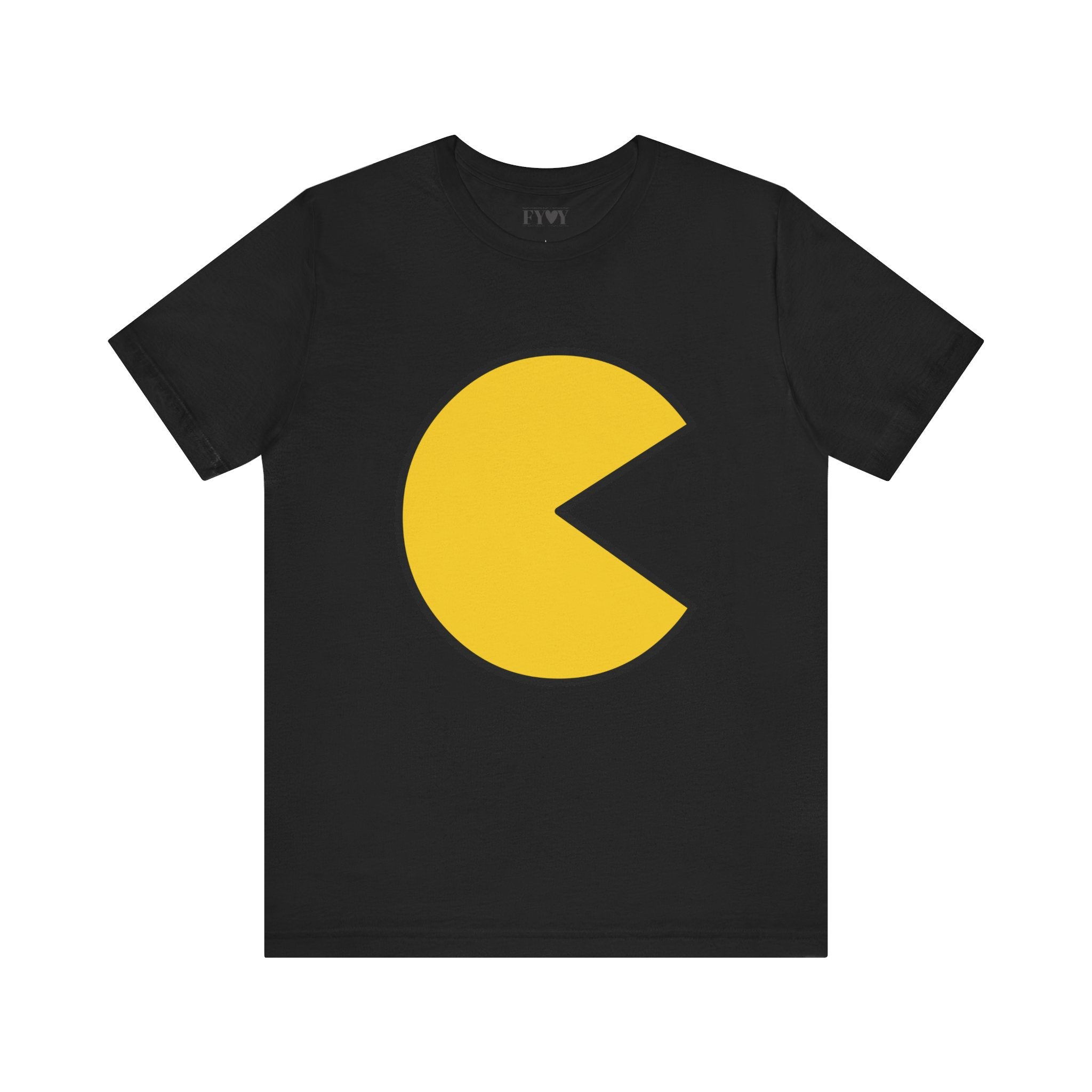 Pac-Man | Bella + Canvas 3001 Unisex T-Shirt | Naughty Little Black Tee Shop™*