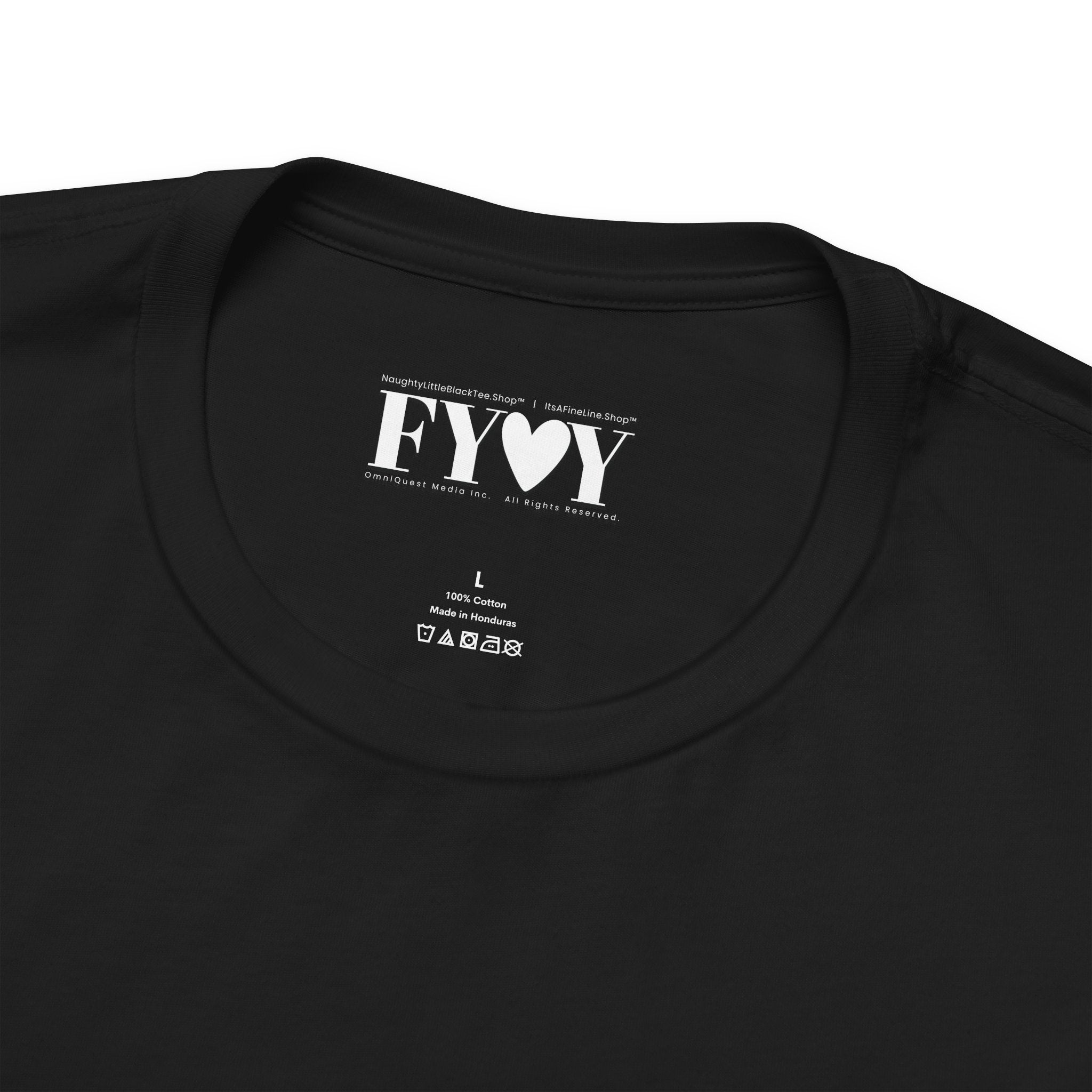 It's A Fine Line T-Shirt – Black Bold | Unisex Cotton Tee