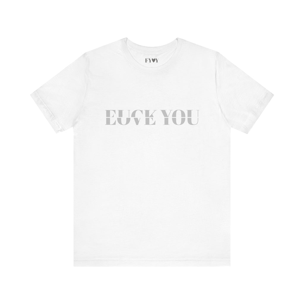 It's A Fine Line white t-shirt with bold back print - funny sarcastic cotton tee