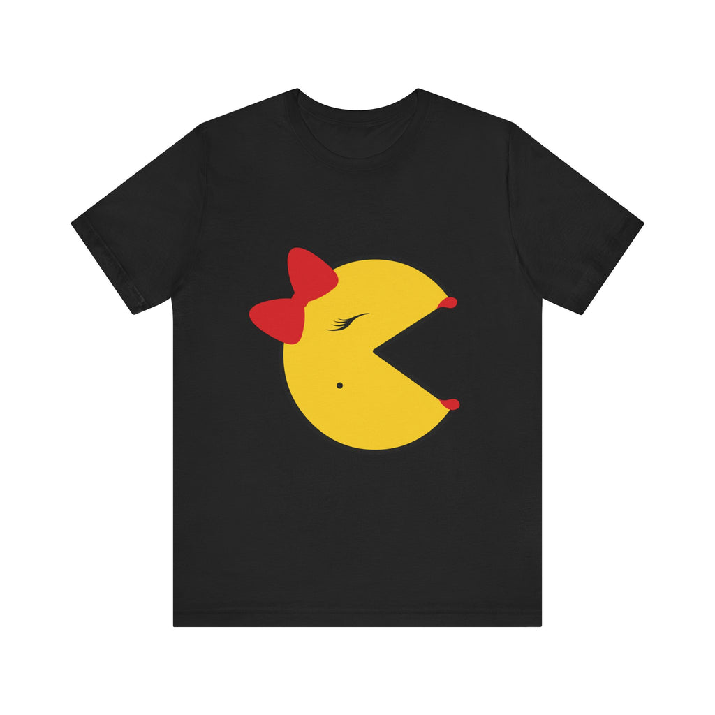 Ms PacMan | Bella + Canvas 3001 Unisex T-Shirt | Naughty Little Black Tee Shop™*