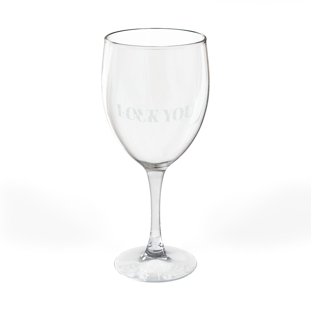 It’s A Fine Line Between Love You & F* You Engraved Wine Glass