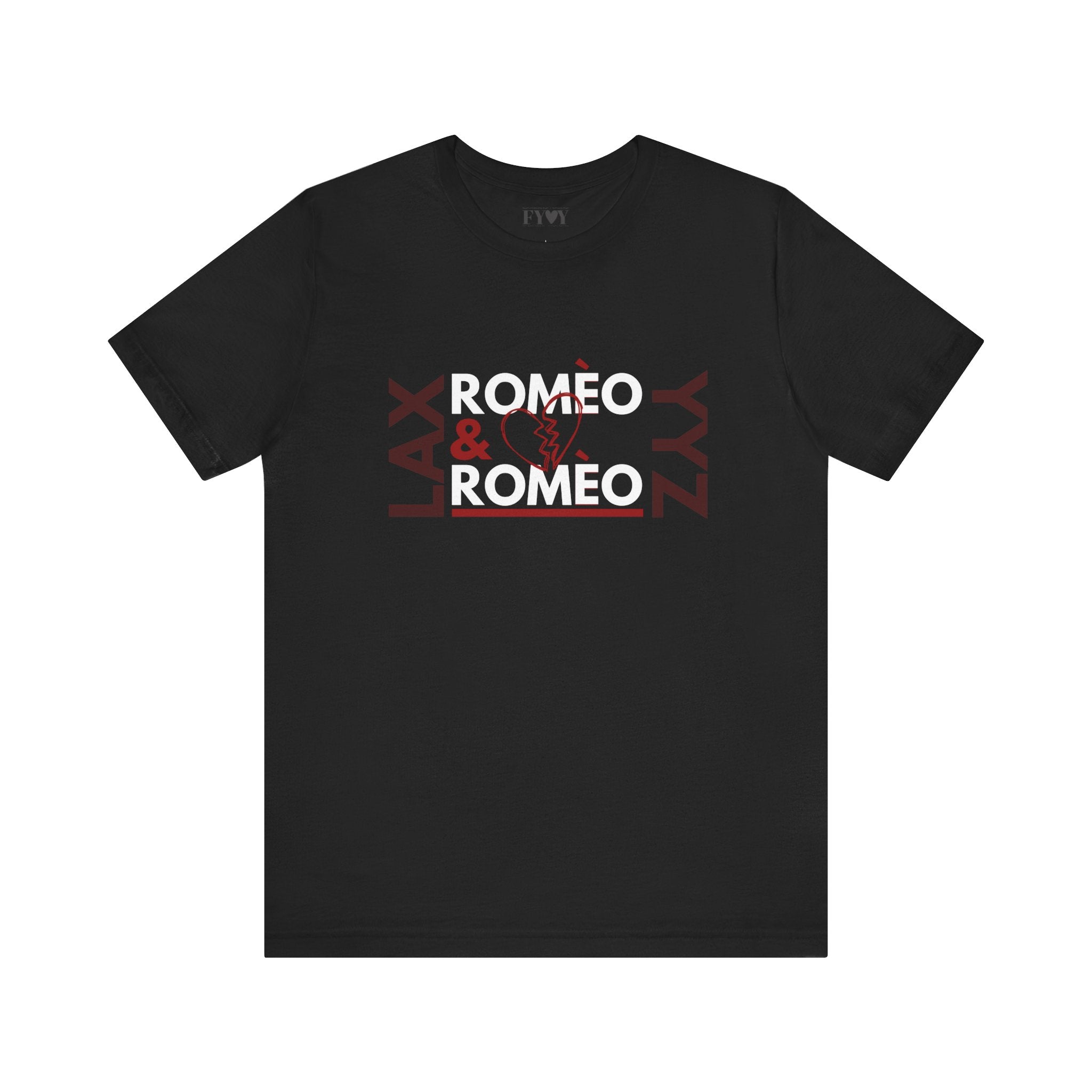 ROMEO&ROMEO the musical LAX/YYZ RED | Bella + Canvas 3001 Unisex T-Shirt